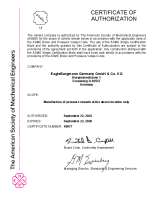ASME Designator U - Certification of Authorization