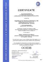 PED 2014-68-EU Annex III Module H1 (Certification for the development, manufacture and distribution of pressure equipment of supply systems, mechanical seals and magnetic couplings)